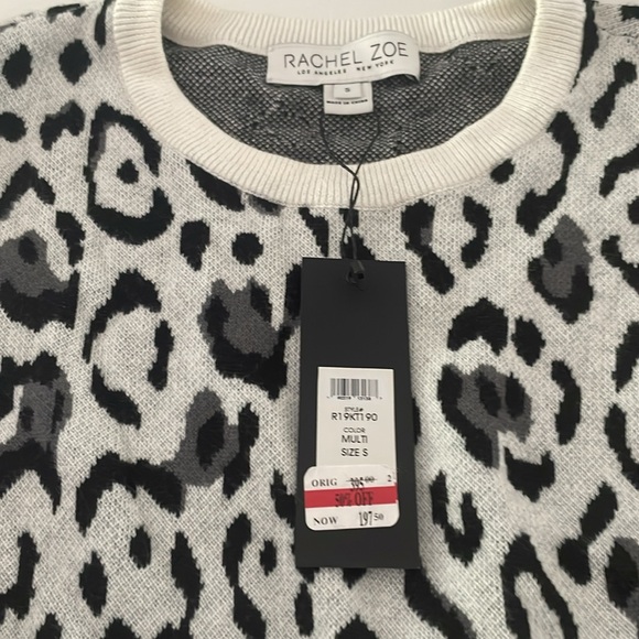 NWT Rachel Zoe leopard print sweater - Picture 2 of 3